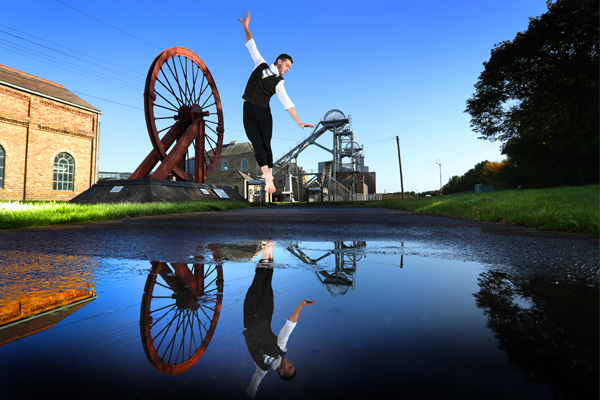 Eliot Smith dancing at Woodhorn