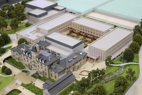 Picture of model of new schools