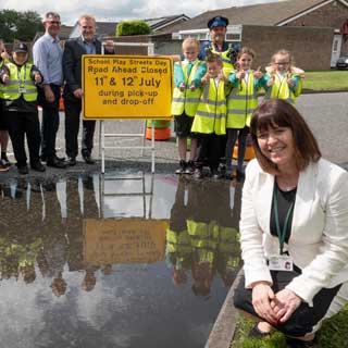 Image demonstrating County school pioneers road safety initiative