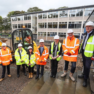 Image demonstrating New sixth form centre opened during Haydon Bridge visit