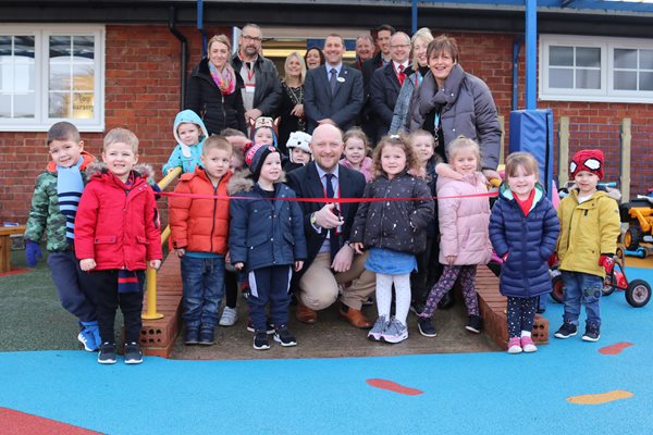 Image demonstrating A new play area for Pegswood Primary nursery