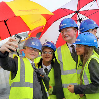 Image demonstrating Rain doesn't 'steel' the show on Ponteland site visit