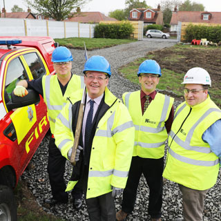 Image demonstrating Start of work on new fire station at Ponteland