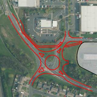 Image demonstrating Improvement works starting at busy Cramlington junction