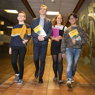 Young people at the launch of children and young people's plan