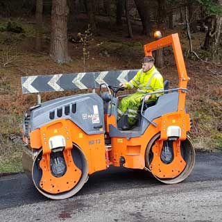 Image demonstrating Road improvement works being rolled out