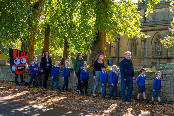 Image demonstrating Striding into walk to school month