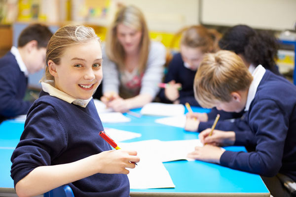 Children in a classroom