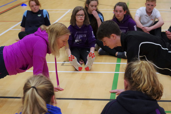 Young people training to be sports volunteers