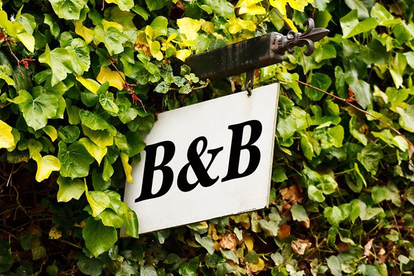 Photo of B&B sign