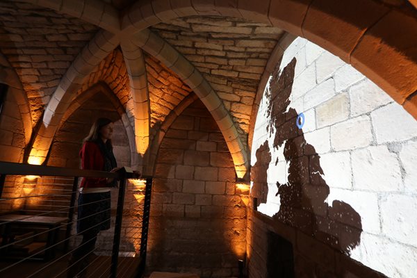 Newly opened crypt of St Aidan’s Church in Bamburgh