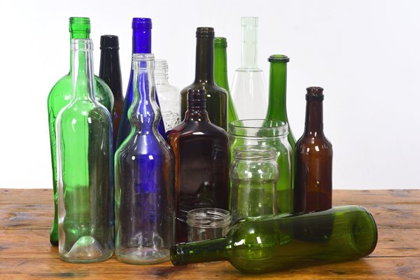 Photo of glass bottles and jars