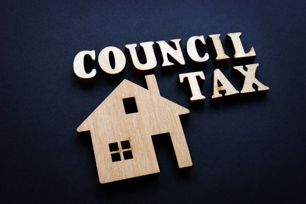 Graphic with the words Council Tax