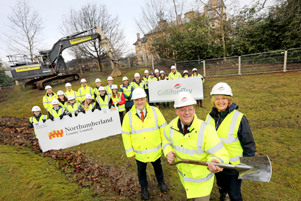 Image demonstrating Work underway on two new schools for Hexham