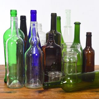 Photo of glass bottles and jars