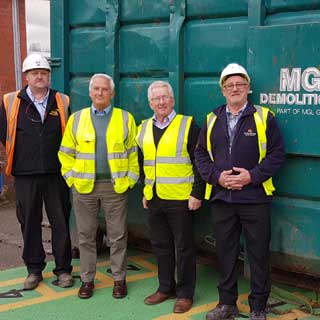 Councillors and staff at the old Morpeth First School