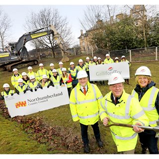 Image demonstrating Work underway on two new schools for Hexham