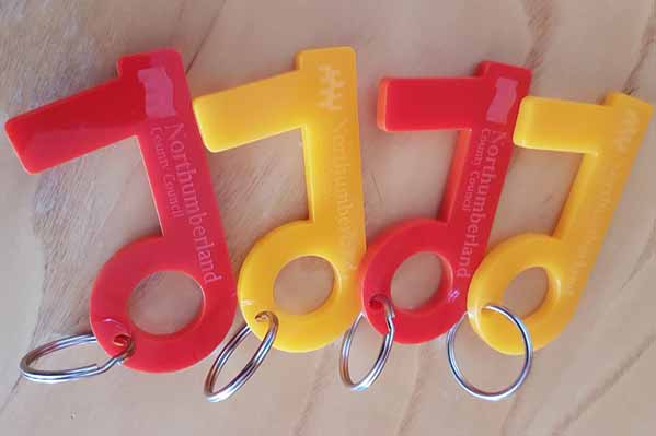 No Touch Tool keyrings