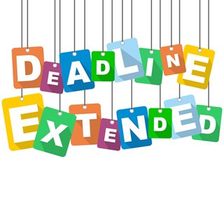 Deadline extended graphic
