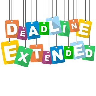 Deadline extended graphic