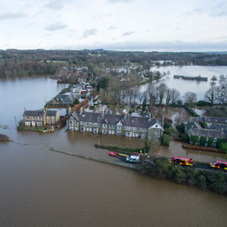 Corbridge in flood