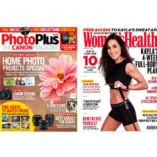 Photo of magazine front covers