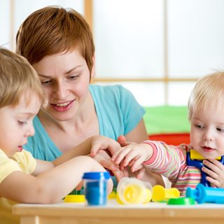 Picture of mum with two young people