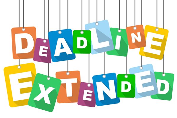 Deadline extended graphic