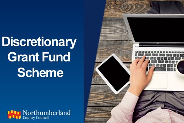 Photo with words Discretionary Grant Scheme on it