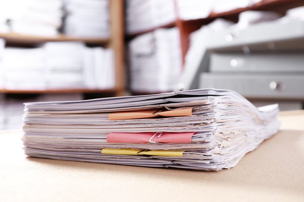 Photo of pile documents