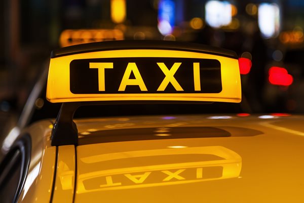 Photo of taxi sign