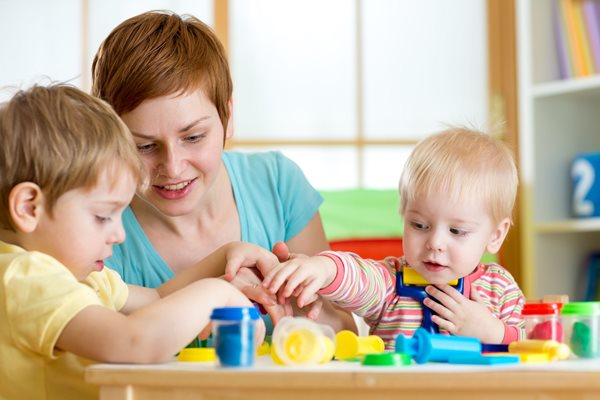 Picture of mum with two young people