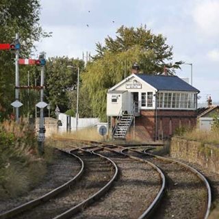 Photo of signal box on Northumberland Line