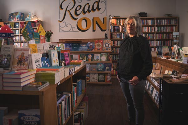 Helen Stanton, of Forum Books, Corbridge