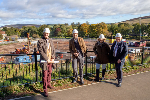 Photo of partners at the Ad Gefrin site