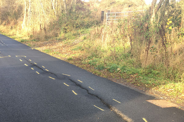 Image demonstrating Rothbury road repairs taking place this month