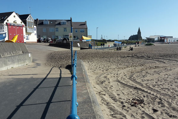 Image demonstrating Newbiggin Promenade improvement works to start