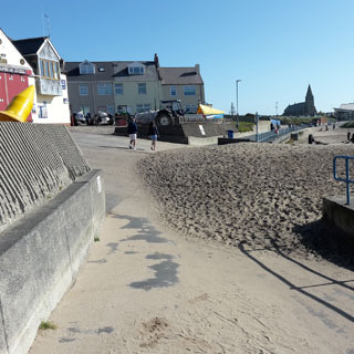 Image demonstrating Newbiggin Promenade improvement works to start