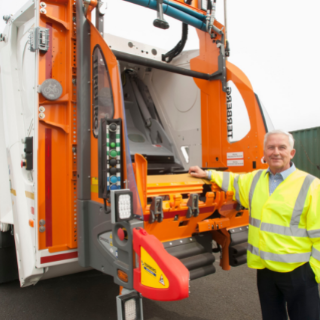 Cllr Glen Sanderson; Northumberland Bin Wagon