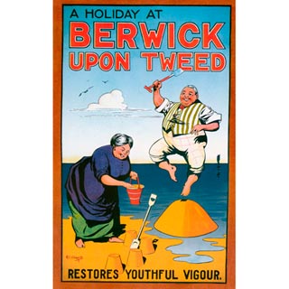 Poster by Robert Cooper Clements to promote Berwick as a Tourist resort - 1913