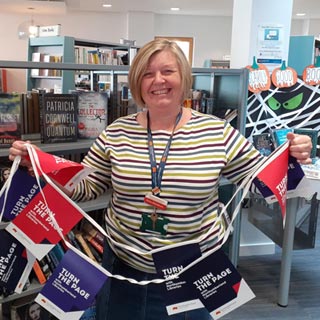 Anne Blackburn, Senior Assistant Librarian at Prudhoe Library