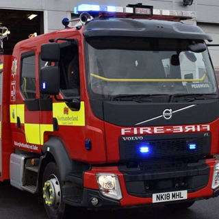 Front cab of fire engine