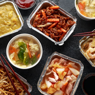 Various takeaway food 