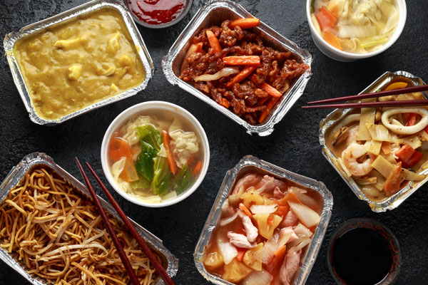 Various takeaway food 