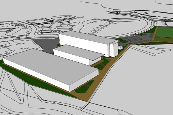 Impression of the new Ashington College campus