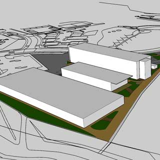 Impression of the new Ashington College campus