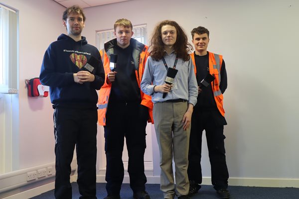 Apprentices volunteering at Bedlington Library