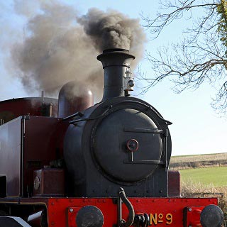 Locomotive steam train
