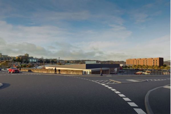 The Bunker site development in Hexham. There will be hundreds of long-stay parking spaces