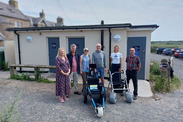 New toilets at Newton by the Sea have beach wheelchair facilities